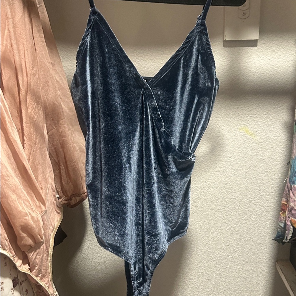 Blue Velvet Bodysuit